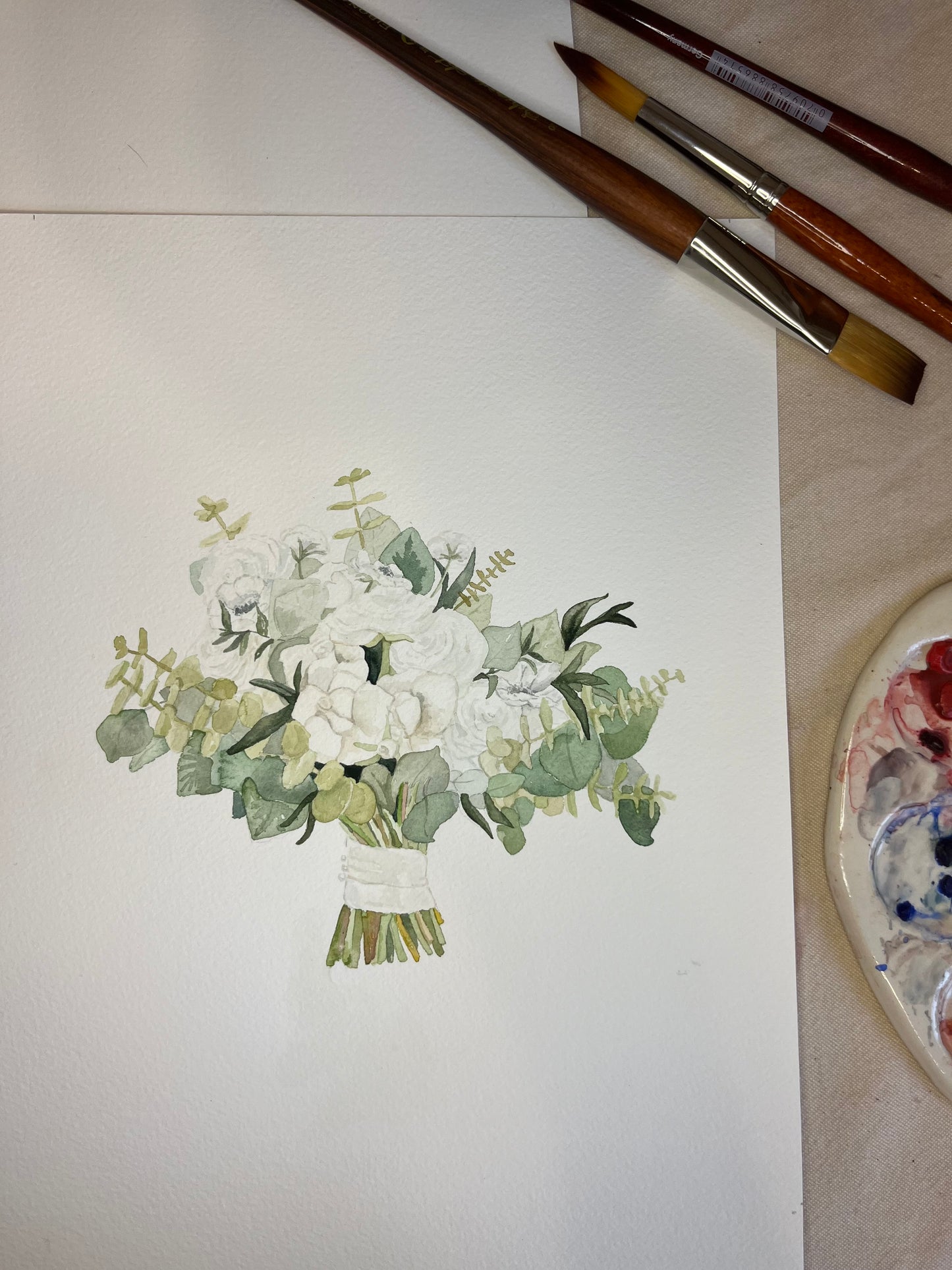 Watercolor Bouquet Commission