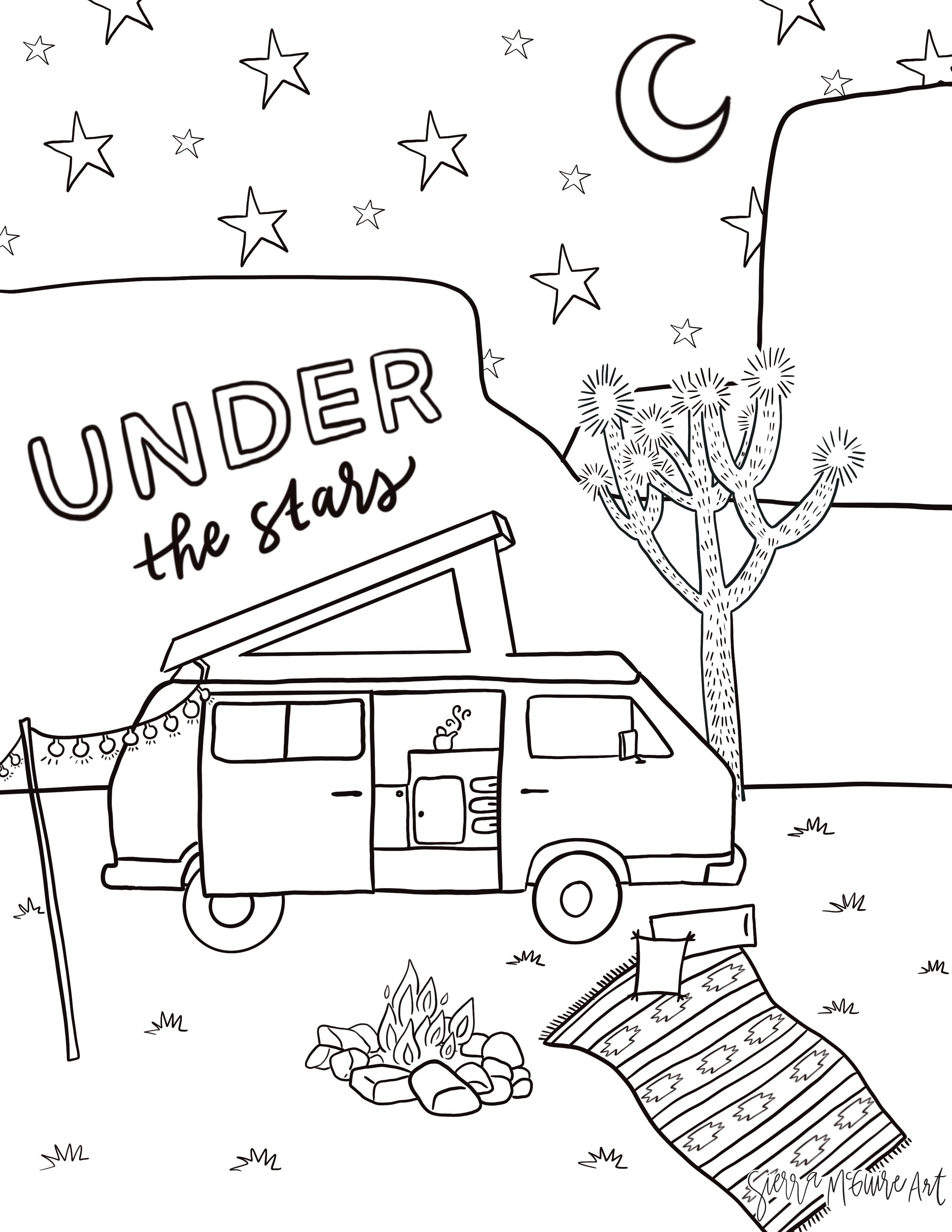 Stay Wild Coluring In Stay Wild Coloring Page – Sierra McGuire Art
