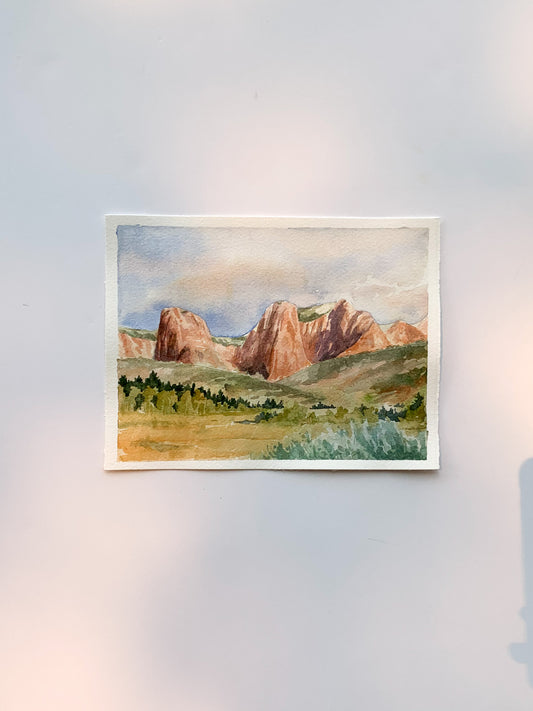 Custom Watercolor Landscape